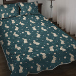 Baby Rabbit Pattern Print Quilt Bed Set