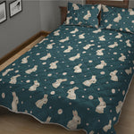 Baby Rabbit Pattern Print Quilt Bed Set