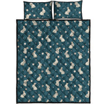 Baby Rabbit Pattern Print Quilt Bed Set