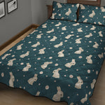 Baby Rabbit Pattern Print Quilt Bed Set