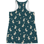 Baby Rabbit Pattern Print Women's Racerback Tank Top