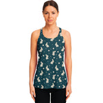 Baby Rabbit Pattern Print Women's Racerback Tank Top