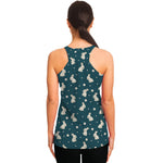 Baby Rabbit Pattern Print Women's Racerback Tank Top