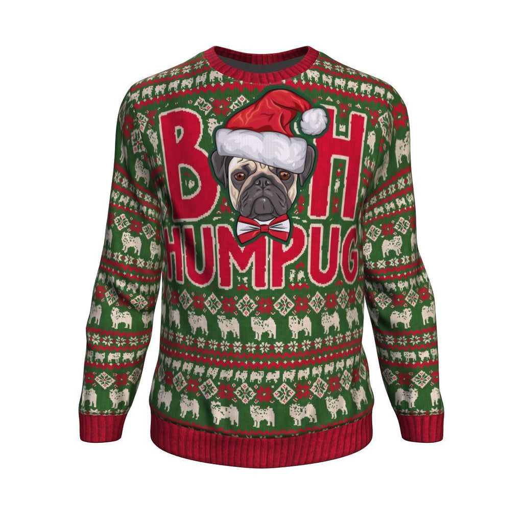 Bah Humpug Ugly Christmas Unisex Crewneck Sweatshirt GearFrost