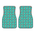 Banana And Monkey Pattern Print Front Car Floor Mats