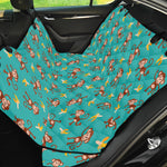 Banana And Monkey Pattern Print Pet Car Back Seat Cover