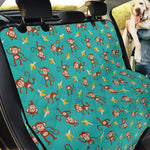 Banana And Monkey Pattern Print Pet Car Back Seat Cover