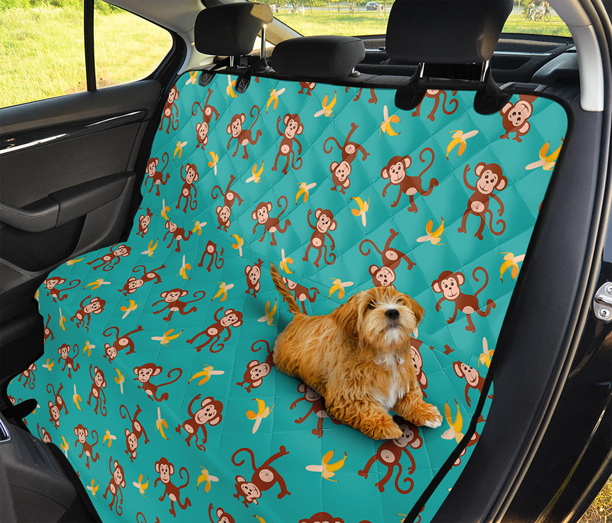 Banana And Monkey Pattern Print Pet Car Back Seat Cover – GearFrost