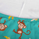 Banana And Monkey Pattern Print Sofa Cover