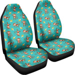 Banana And Monkey Pattern Print Universal Fit Car Seat Covers