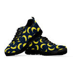 Banana Fruit Pattern Print Black Sneakers