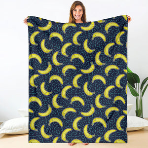 Banana Fruit Pattern Print Blanket