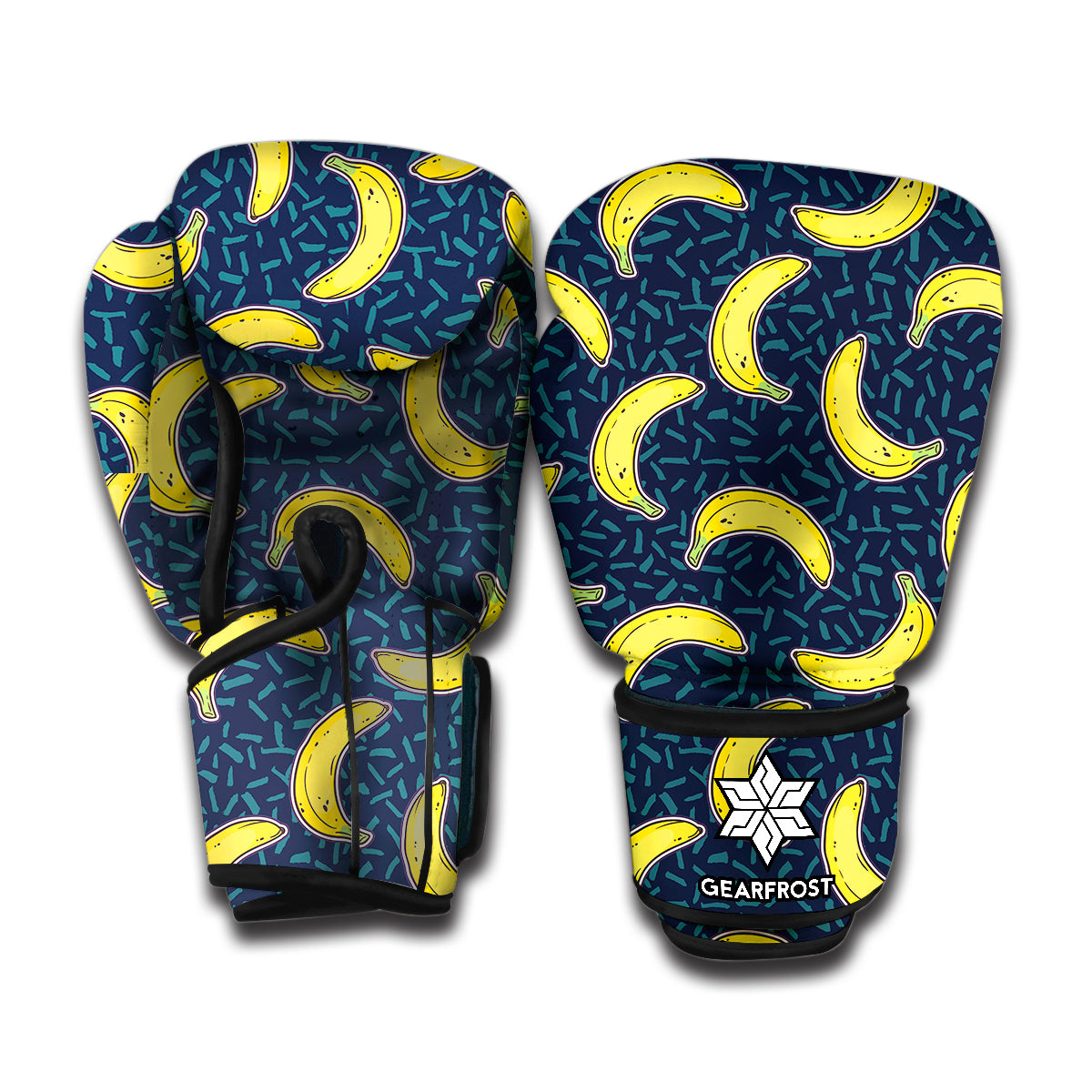 Banana Fruit Pattern Print Boxing Gloves