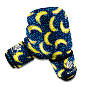 Banana Fruit Pattern Print Boxing Gloves