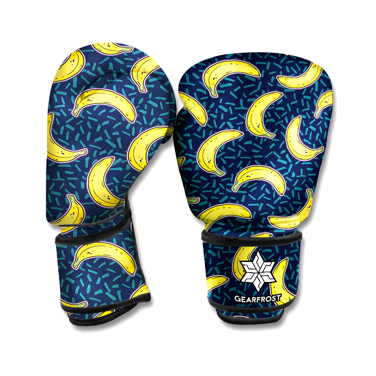 Banana Fruit Pattern Print Boxing Gloves