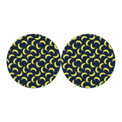 Banana Fruit Pattern Print Car Coasters