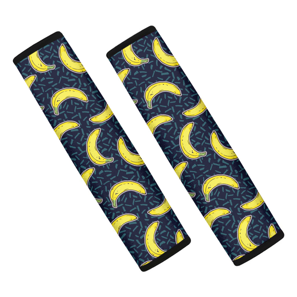 Banana Fruit Pattern Print Car Seat Belt Covers