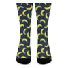 Banana Fruit Pattern Print Crew Socks