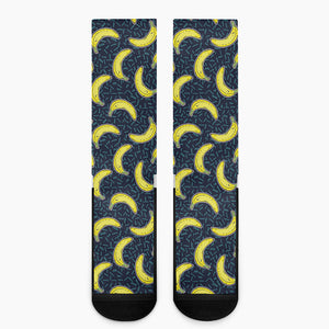 Banana Fruit Pattern Print Crew Socks