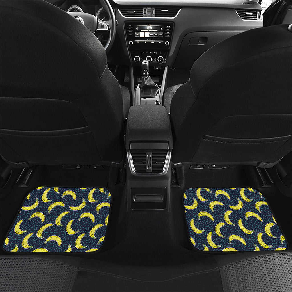 Banana Fruit Pattern Print Front and Back Car Floor Mats