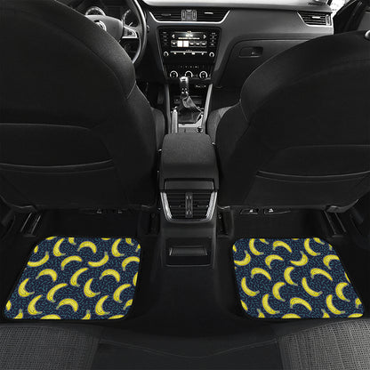 Banana Fruit Pattern Print Front and Back Car Floor Mats