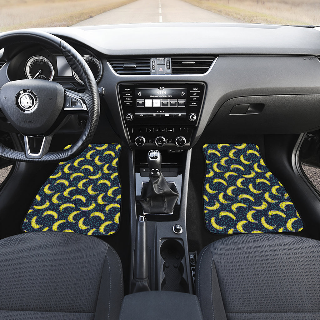 Banana Fruit Pattern Print Front Car Floor Mats