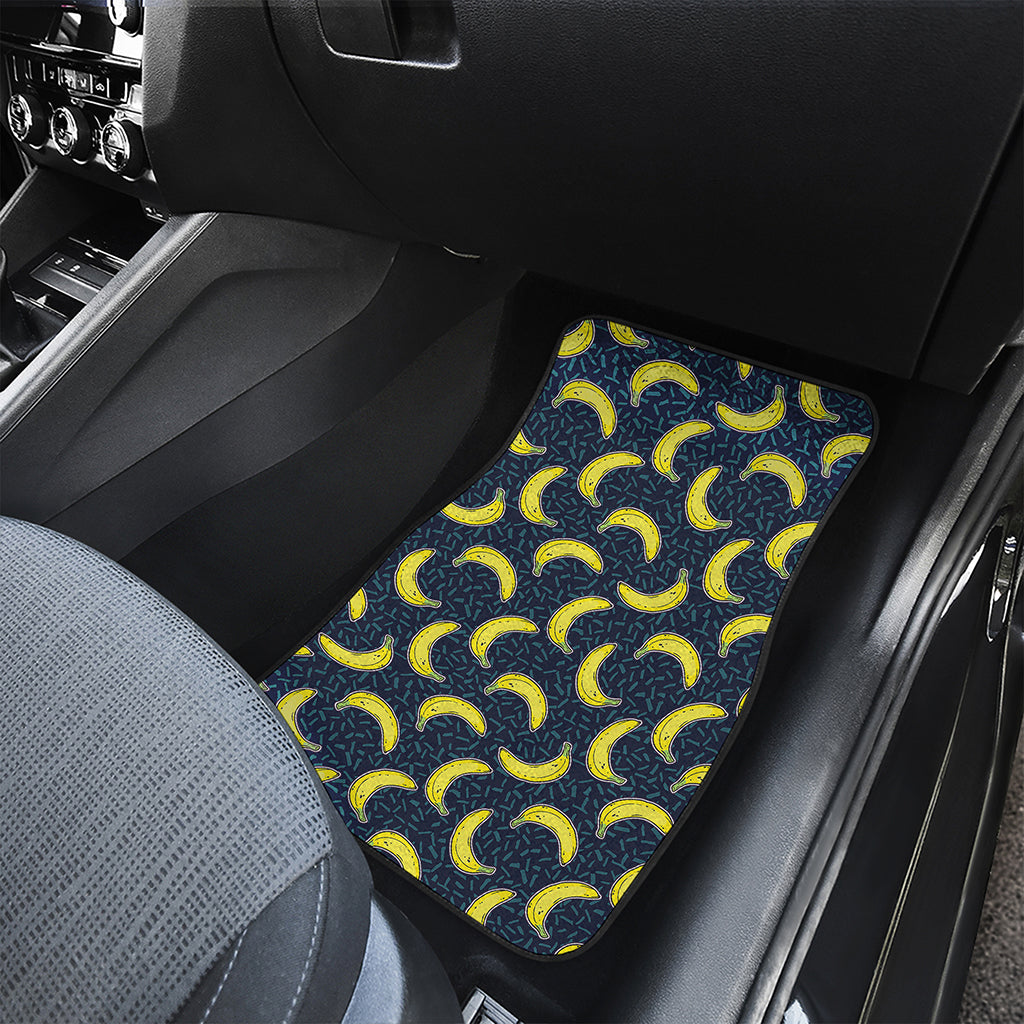 Banana Fruit Pattern Print Front Car Floor Mats