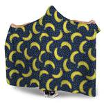 Banana Fruit Pattern Print Hooded Blanket