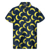 Banana Fruit Pattern Print Men's Short Sleeve Shirt