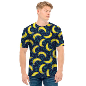 Banana Fruit Pattern Print Men's T-Shirt