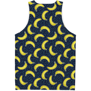 Banana Fruit Pattern Print Men's Tank Top