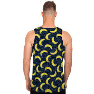 Banana Fruit Pattern Print Men's Tank Top