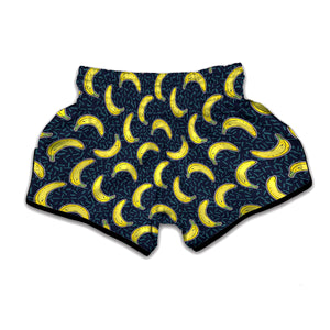 Banana Fruit Pattern Print Muay Thai Boxing Shorts