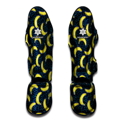 Banana Fruit Pattern Print Muay Thai Shin Guard