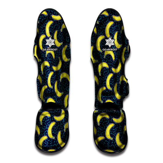 Banana Fruit Pattern Print Muay Thai Shin Guard