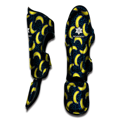 Banana Fruit Pattern Print Muay Thai Shin Guard