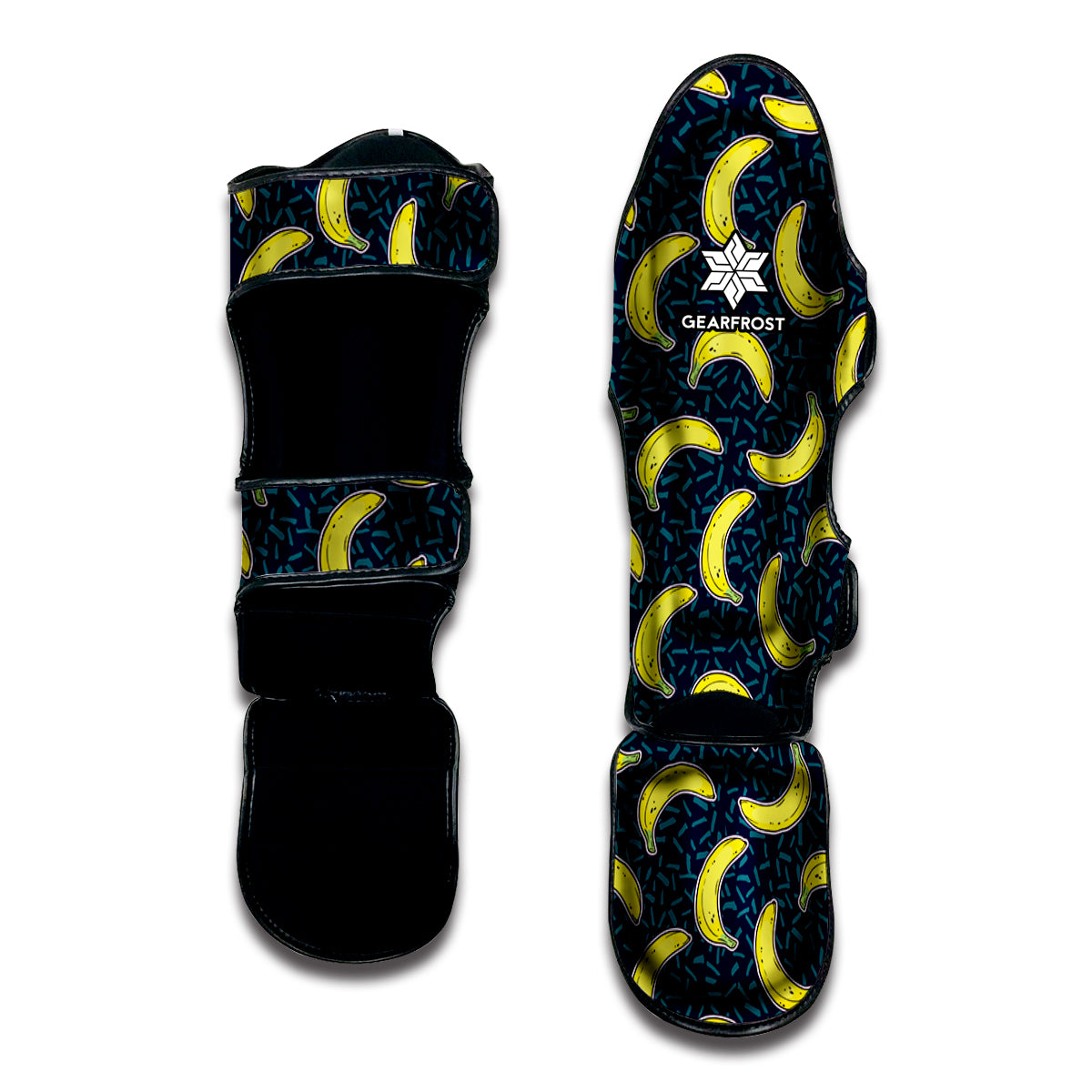 Banana Fruit Pattern Print Muay Thai Shin Guard