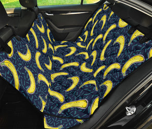 Banana Fruit Pattern Print Pet Car Back Seat Cover