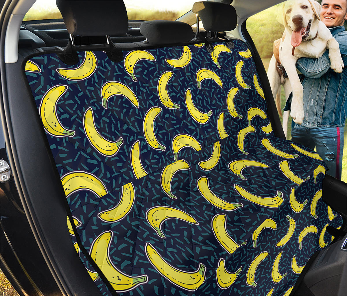 Banana Fruit Pattern Print Pet Car Back Seat Cover