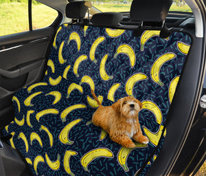 Banana Fruit Pattern Print Pet Car Back Seat Cover