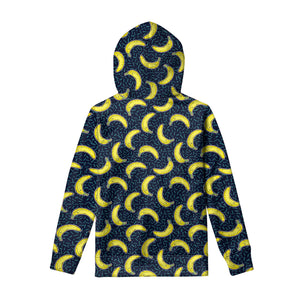 Banana Fruit Pattern Print Pullover Hoodie