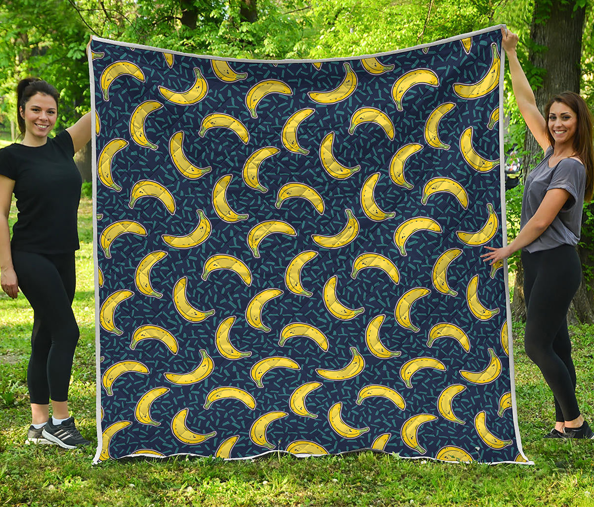 Banana Fruit Pattern Print Quilt
