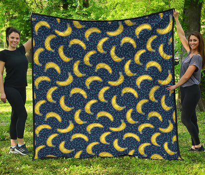 Banana Fruit Pattern Print Quilt