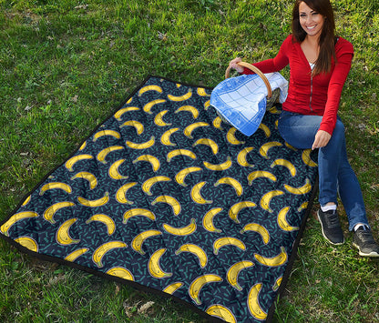 Banana Fruit Pattern Print Quilt