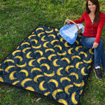 Banana Fruit Pattern Print Quilt