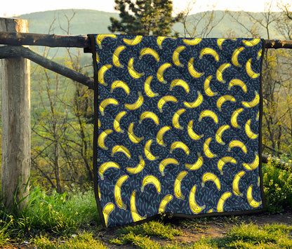 Banana Fruit Pattern Print Quilt