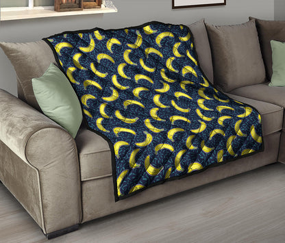 Banana Fruit Pattern Print Quilt