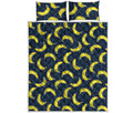 Banana Fruit Pattern Print Quilt Bed Set