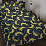 Banana Fruit Pattern Print Quilt Bed Set