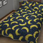 Banana Fruit Pattern Print Quilt Bed Set
